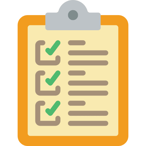 Clipboard documents notes criteria icon