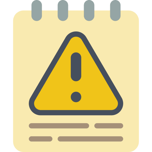 Notepad alert document notes icon