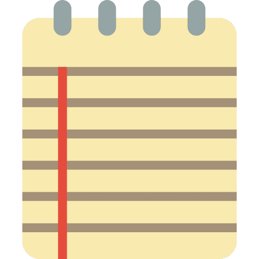 Notepad notepad notes lines icon