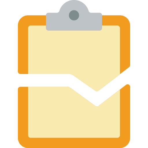 Clipboard break page tear icon