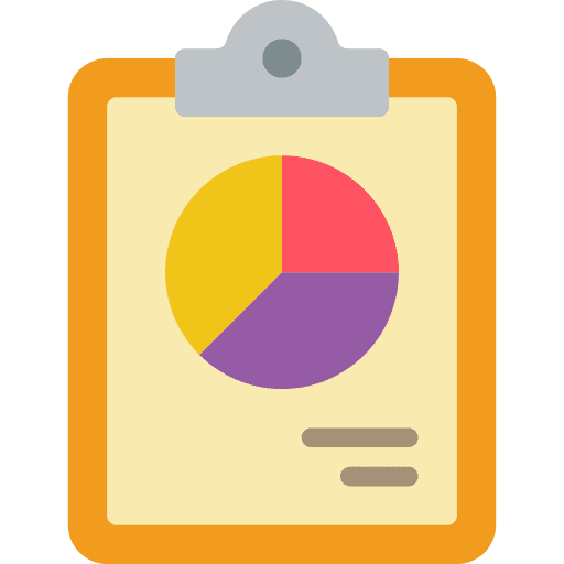 Clipboard clipboard information graph icon