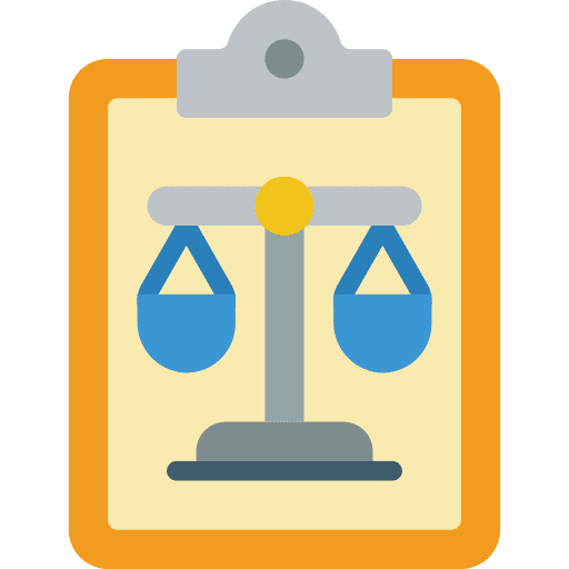 Clipboard paper laws documents icon