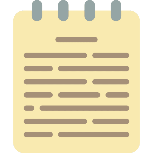 Notepad notes writing pad icon