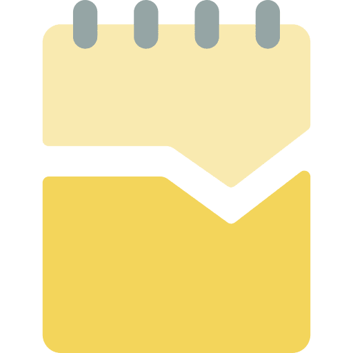 Notepad paper notepad break icon