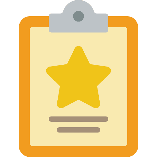 Clipboard clipboard star files and folders icon