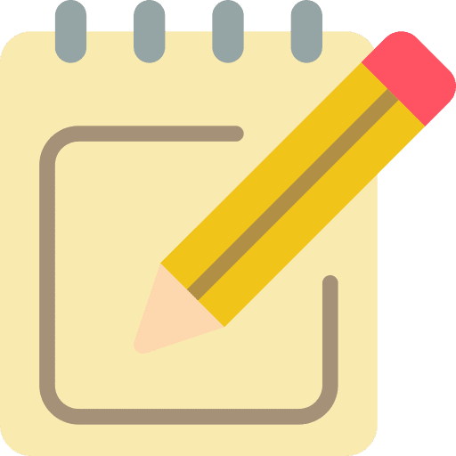 Notepad pencil files and folders notepad icon