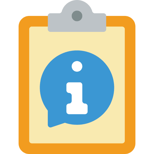 Clipboard chat bubble files and folders icon