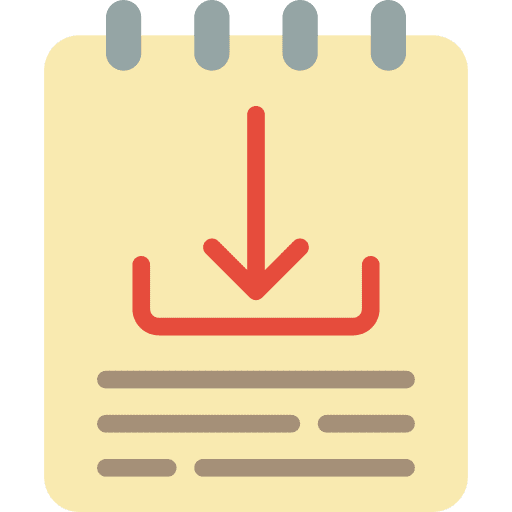Notepad note files and folders documents icon