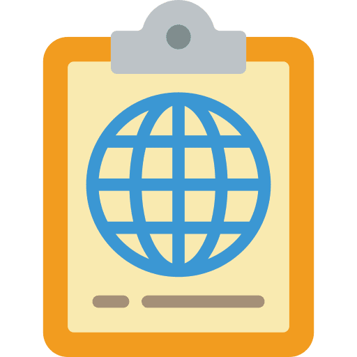 Clipboard document files and folders browser icon