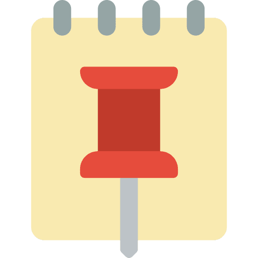 Notepad document file pin icon