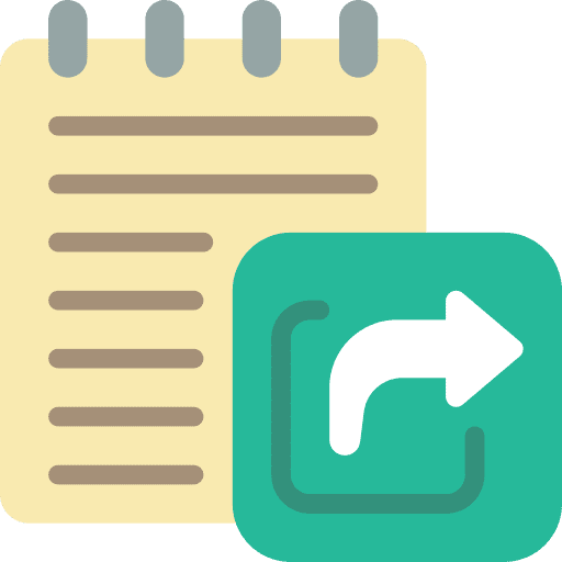 Notepad documents files and folders note icon