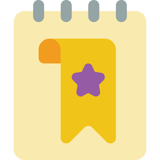 Notepad files and folders mark file icon