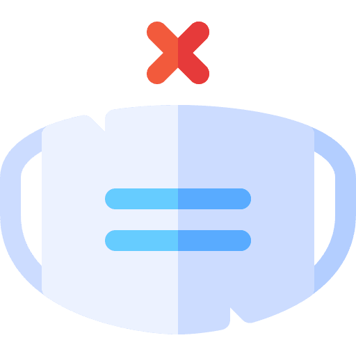 Ripped ripped healthcare and medical mask icon