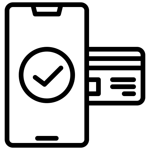 Credit card banking transaction online payment icon