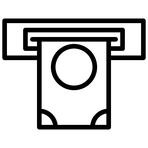 Atm cash machine cash point atm machine icon