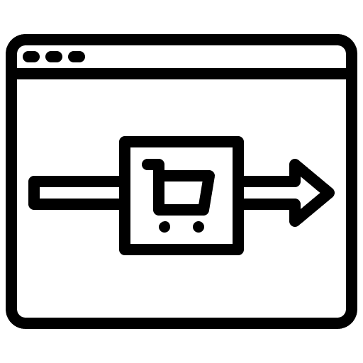 Online shopping online shopping browser cart icon