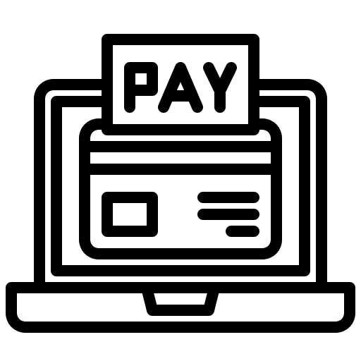 Online shopping credit card online ecommerce icon