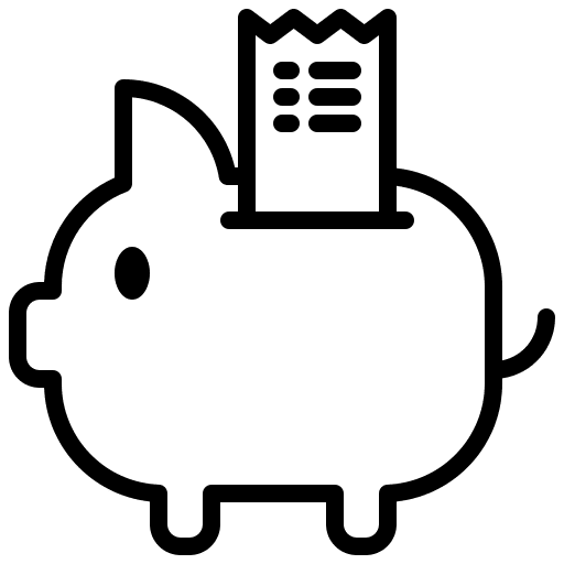 Piggy bank piggy bank deposit payment icon