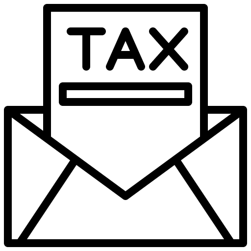 Tax file percent bill icon