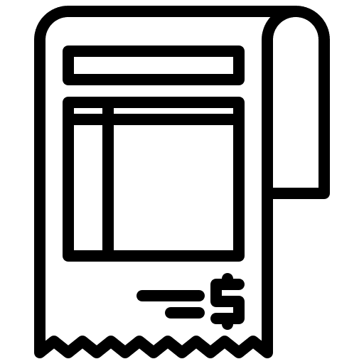 Bill invoice bill business and finance icon