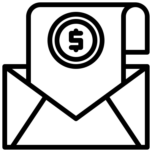 Bill invoice letter bill icon