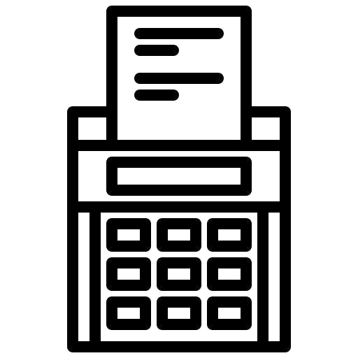 Bill print bill commerce and shopping icon