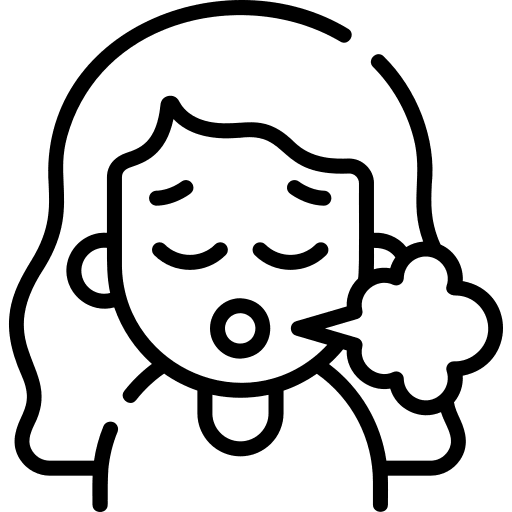 Sigh sigh woman long hair icon