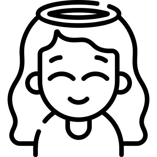 Angel woman angel long hair icon