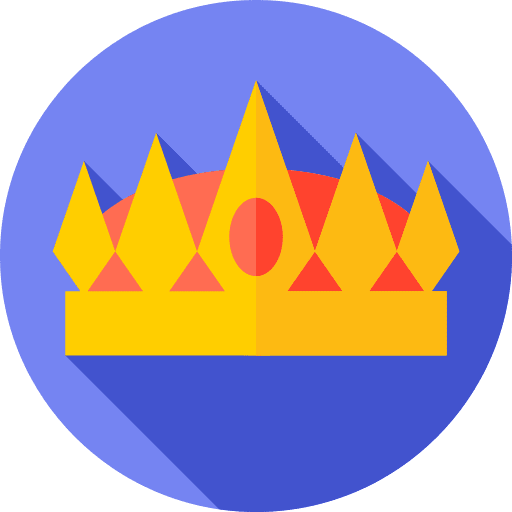 Crown queen king crown icon