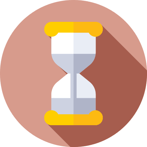 Hourglass clock wait waiting icon