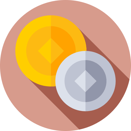 Chinese coin banking cash coins icon