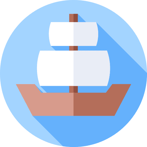 Ship boat sailboat holidays icon