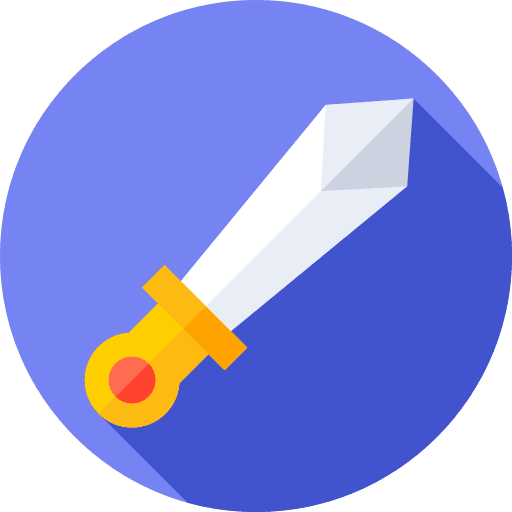 Sword army knight blade icon