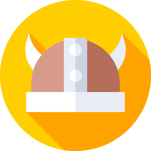 Viking helmet medieval prehistoric viking helmet icon