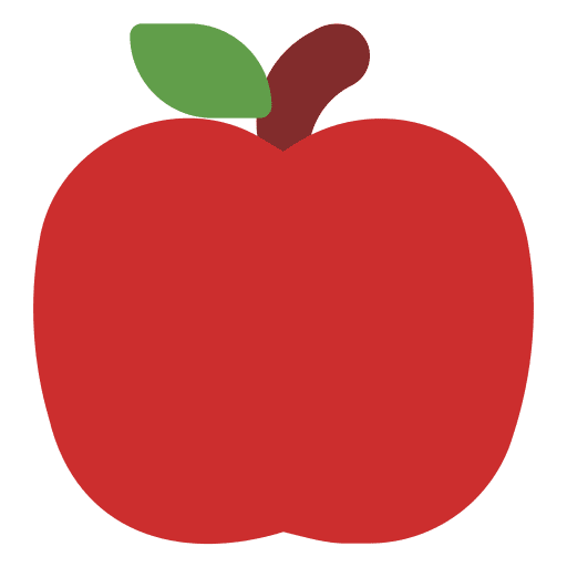 Apple organic vegan diet icon