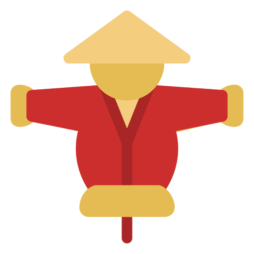 Scarecrow scarecrow character farming icon