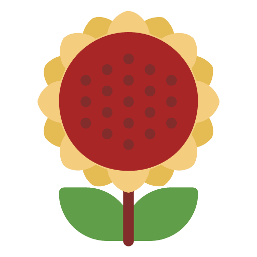 Sunflower blossom garden sunflower icon