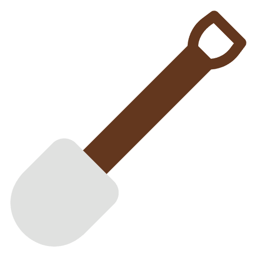 Shovel garden tool plant icon