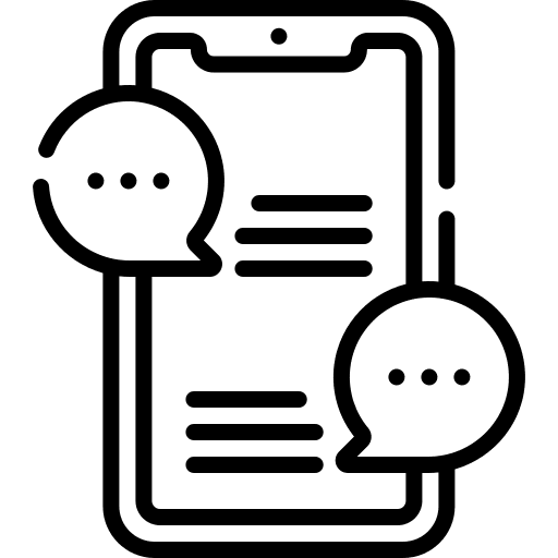 Chat phone chat text icon