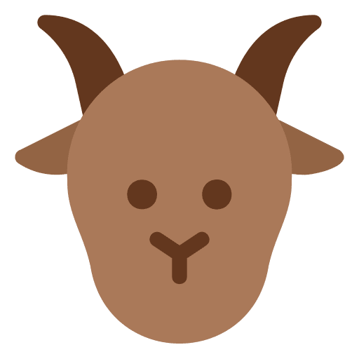 Goat goat wildlife farming and gardening icon