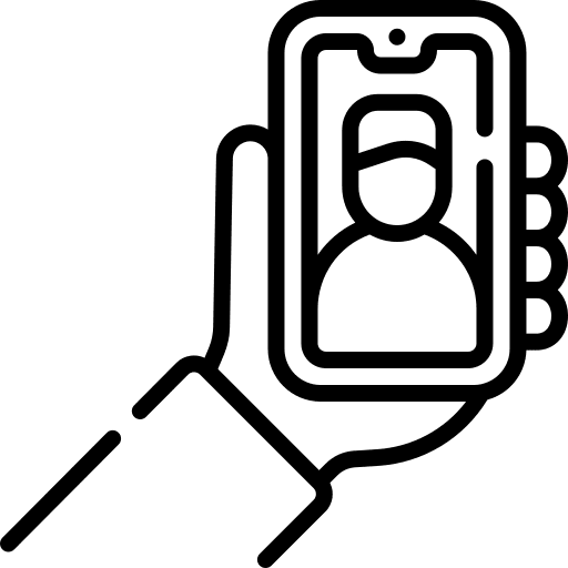 Selfie man electronics cellphone icon