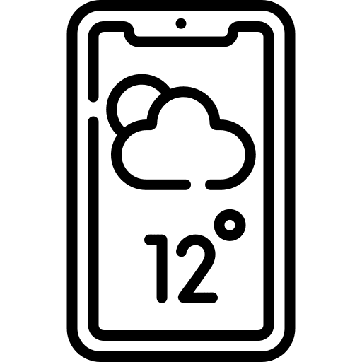 Weather forecast weather app electronics mobile phone icon