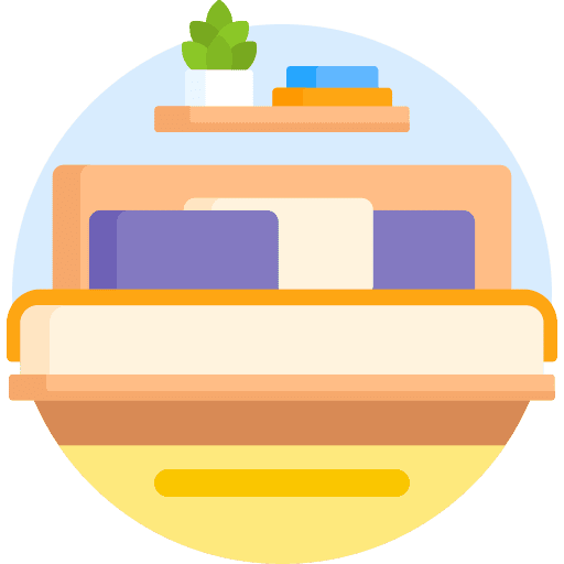 Double bed furniture and household home decoration double bed icon