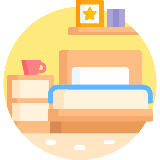 Single bed bedside table single bed nightstand icon