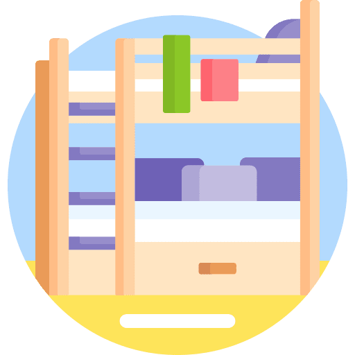Bunk bed bunk bed sleep bedroom icon