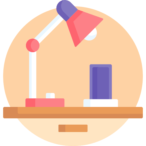 Desk lamp table lamp light furniture and household icon