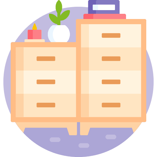 Drawer drawer furniture and household cabinet icon