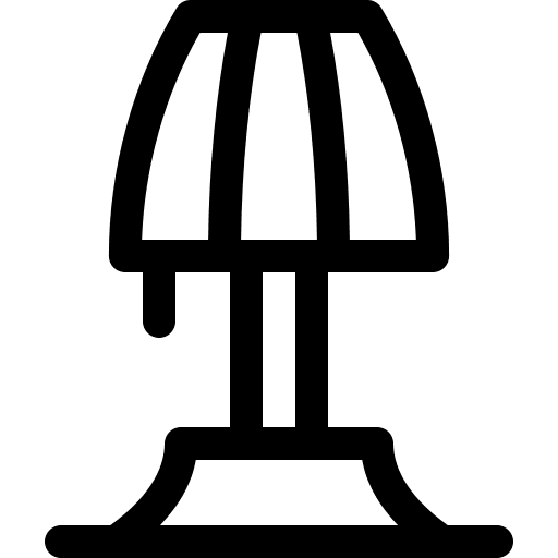 Table lamp home decor lamp light table icon