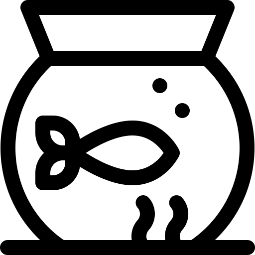 Fish bowl pet fish bowl animals icon