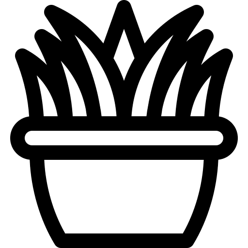 Plant pot plant pot botanical furniture and household icon